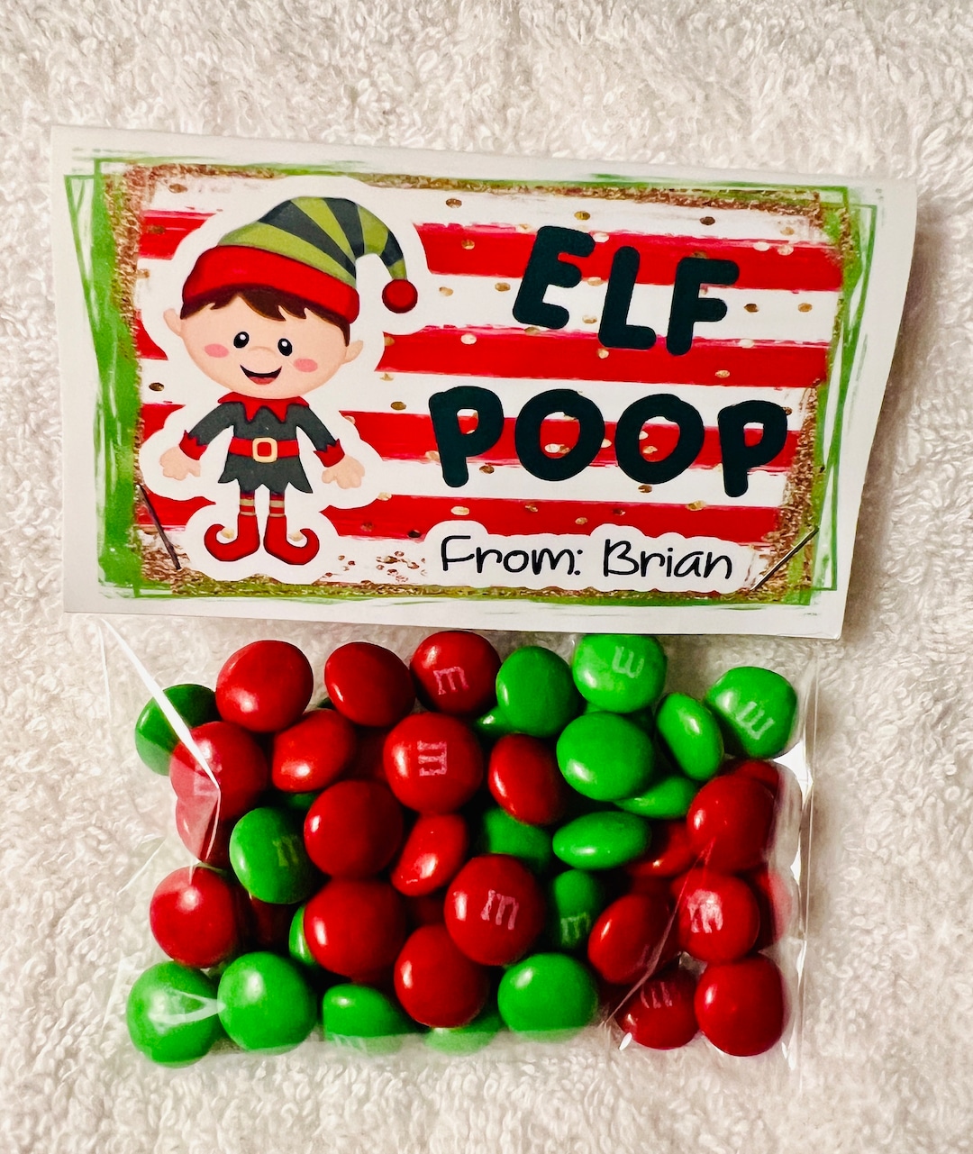Elf Poop Christmas Candy Party Favors Christmas Chocolate Etsy