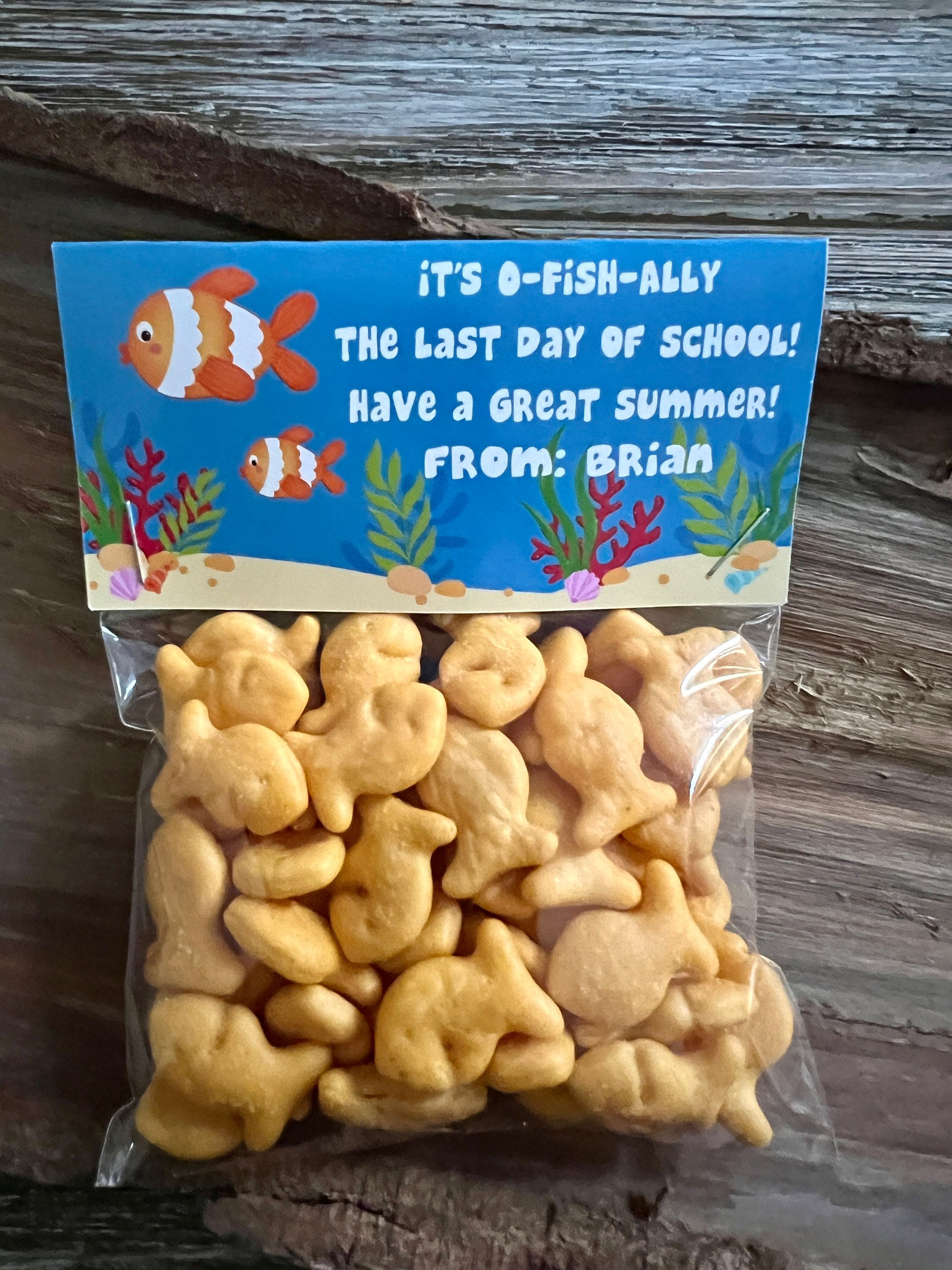 Summer Gift, Goldfish Treat Bag, End of School Gift, Classroom Favors ...