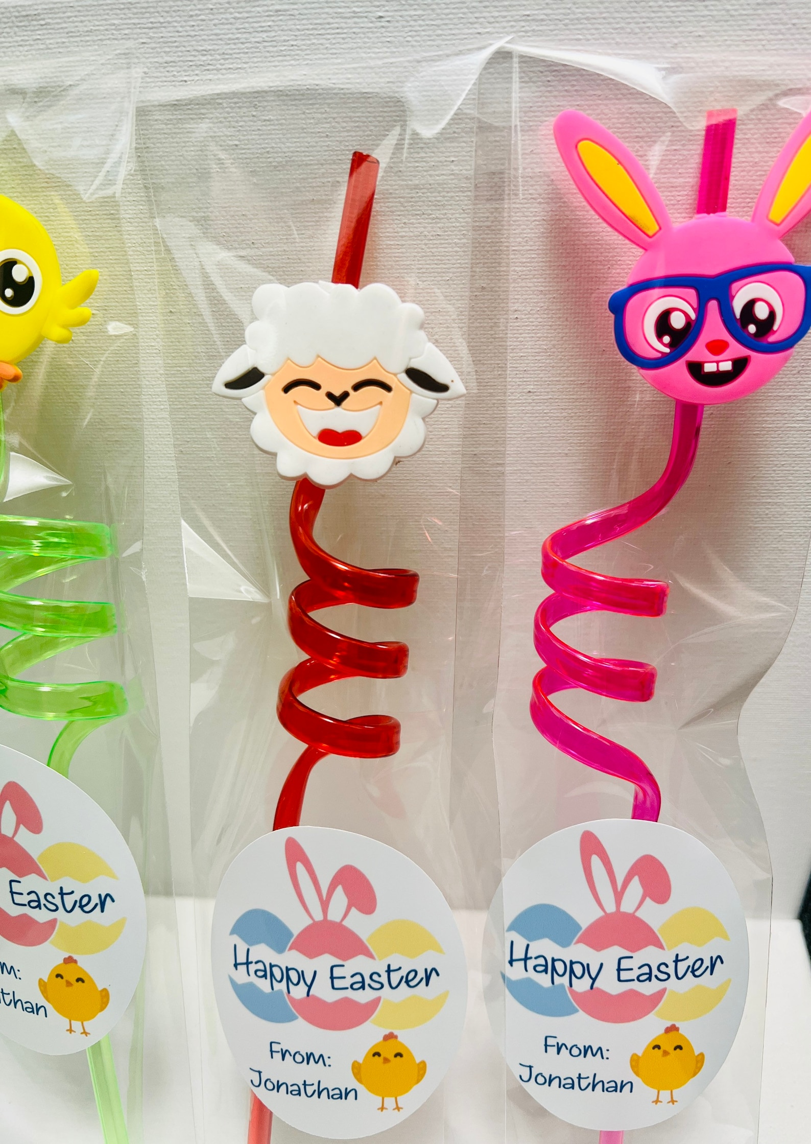 Reusable Easter Straw Easter Party Favors Easter Basket Etsy