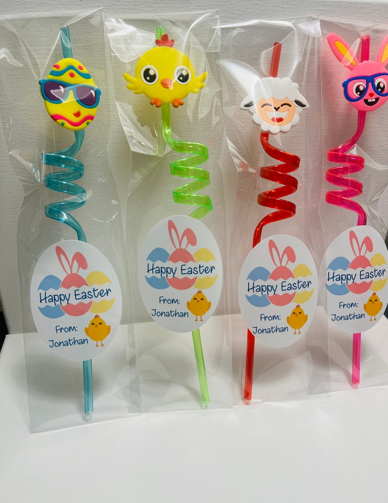 Reusable Easter Straw Easter Party Favors Easter Basket Etsy