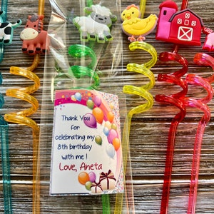 Farm Animals Party Favors, Kids Birthday, Party Favors, Personalized