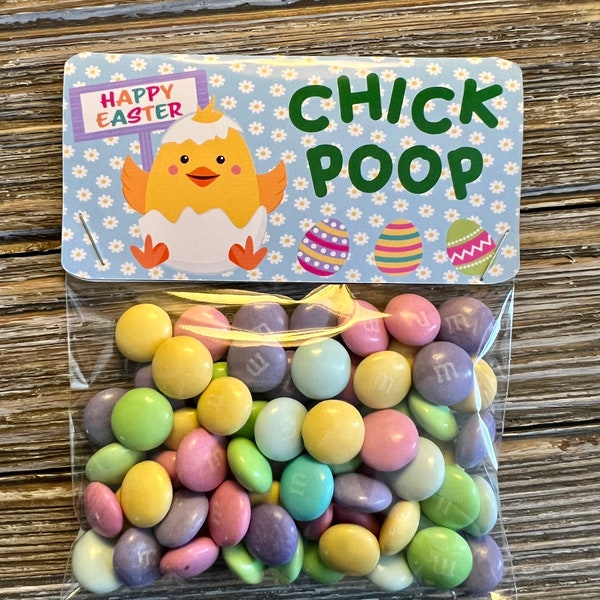 Easter Chick Poop Candy , Gag Gift, Easter Funny Gift, Sweet Gift, Party Favors, Easter Basket Stuffer, Easter Candy, Kids Gift, Egg Hunt