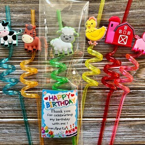 Farm Animals Party Favors, Kids Birthday, Party Favors, Personalized