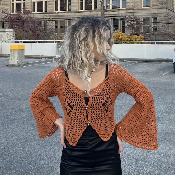 70 s Cardigan Crochet Pattern PDF Etsy