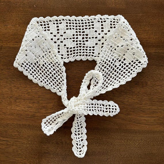 crochet scalloped lace headband (finished piece) Accessories | Crochet Scalloped Lace Headband Finished Piece  main image 4