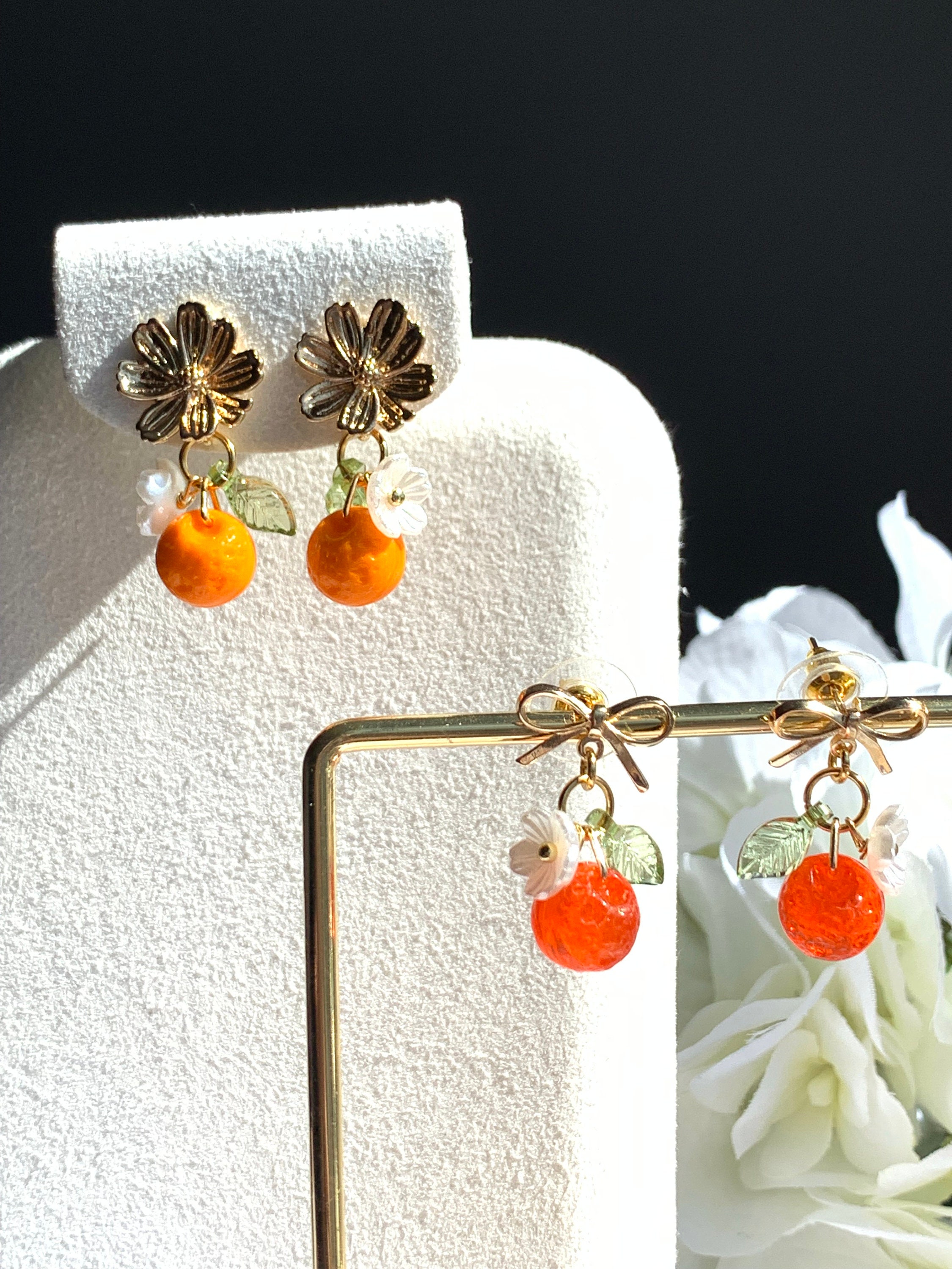 Round Orange Mexican Fire Opal 18k Yellow Gold Over Sterling Silver Halo Stud  Earrings 1.01ctw - NXH039 | JTV.com