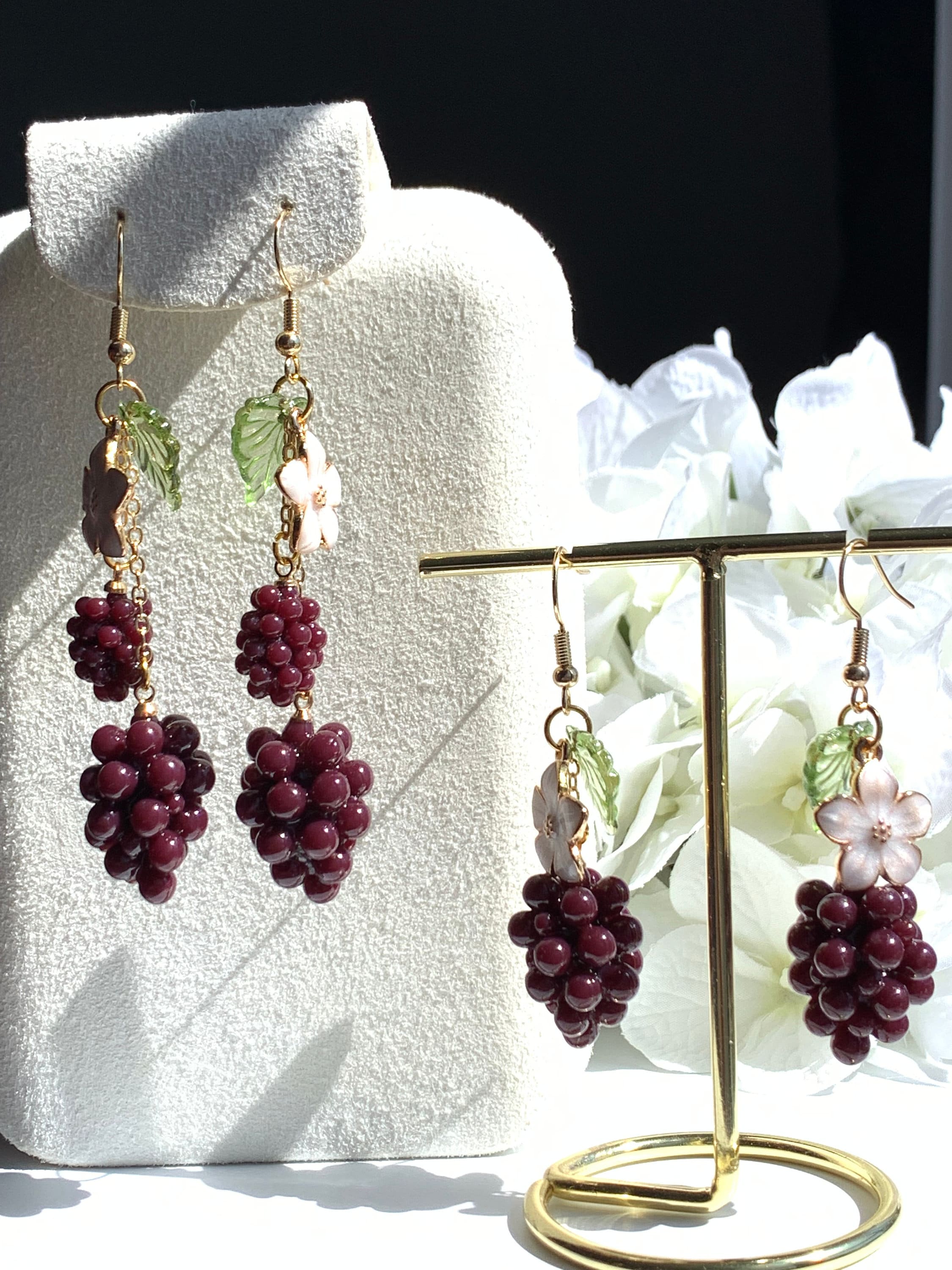 Grape Jewelry Set - Etsy