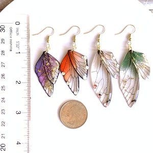 Boucles d'oreilles faites main ailes de papillon/Boucles d'oreilles ailes de fée enchantées/Bijoux ailes de fée/Boucles d'oreilles papillon/Cadeau de Noël/GN/Best-seller cosplay image 10