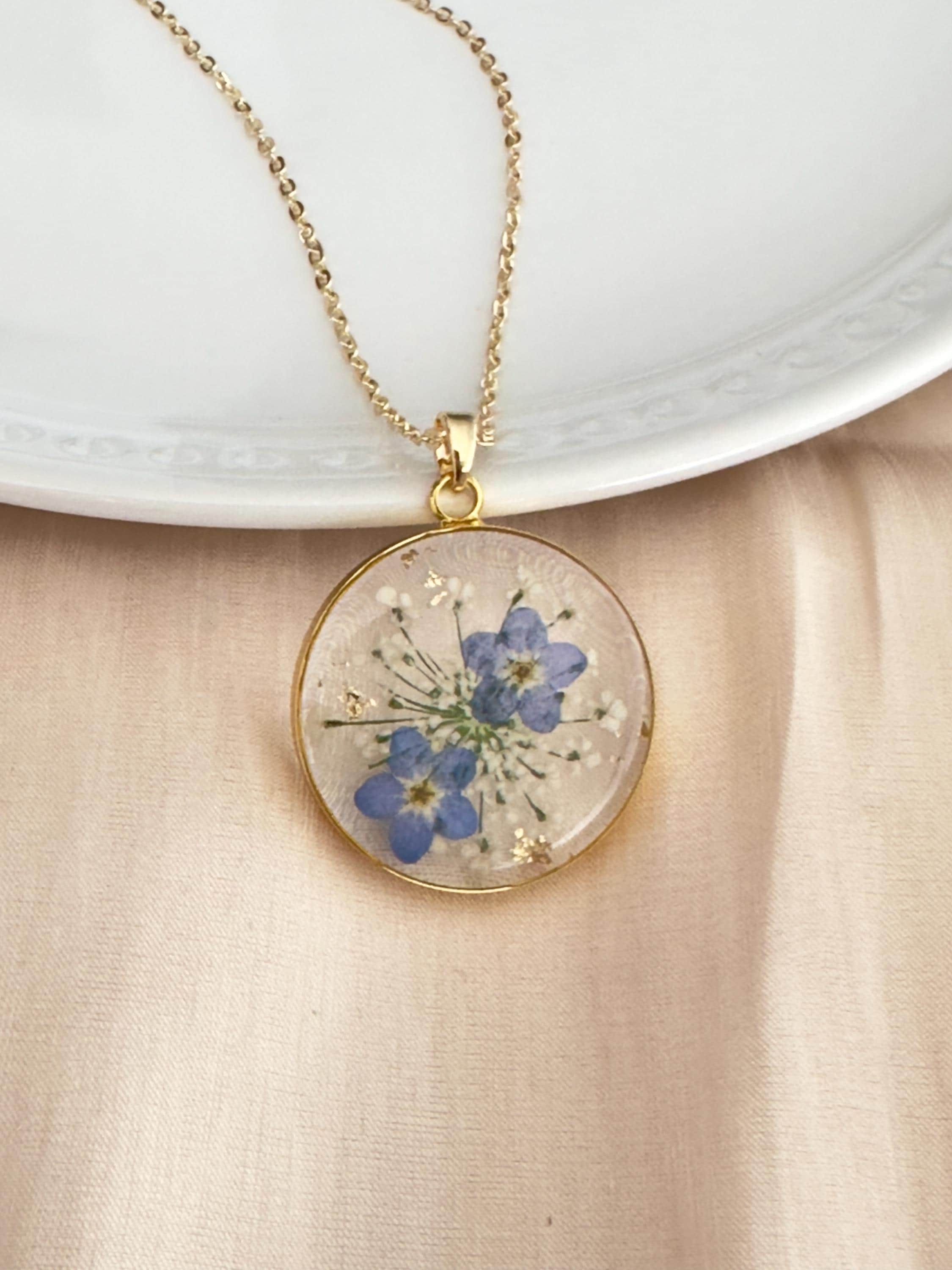 Real Flower Necklace - Etsy