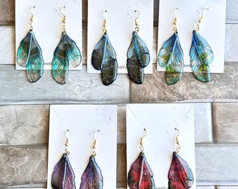 Butterfly wing  handmade  earrings / Enchanted fairy wing earrings/ Fairy wing jewelry/ mother&#39;s day earrings Jewelry