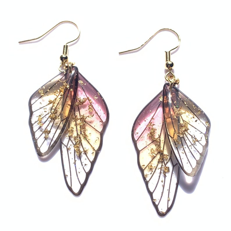 Butterfly Wing Handmade Earrings / Enchanted Fairly Wing - Etsy