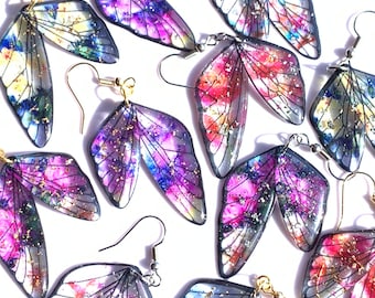 Butterfly wings handmade earrings / Enchanted fairy wing earrings/ Fairy wing jewelry/ Butterfly earrings/Christmas Gift/LARP/Cosplay