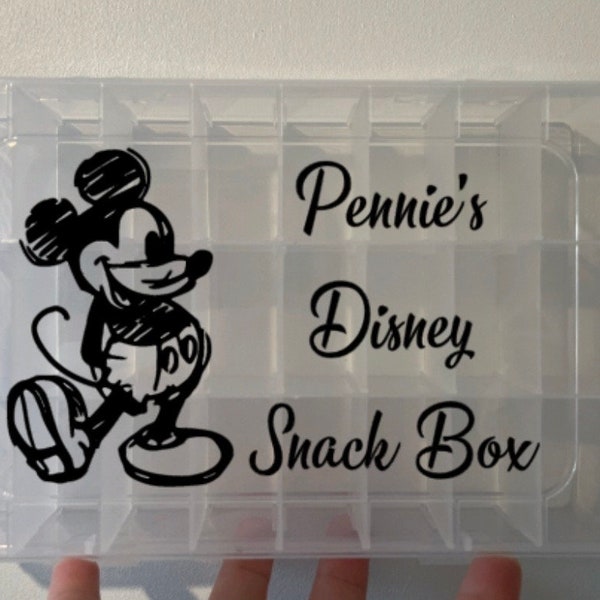 Personalised Disney snack box / Disney travel snack box / personalised Disney / snack box / kids snack box / kids travel box / snack box