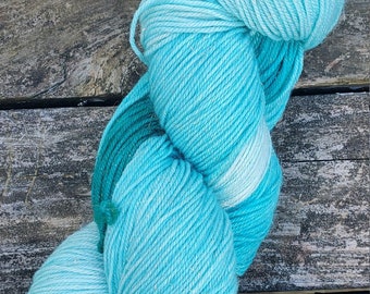 Shades of Turquoise - OoaK Sparkle Sock Yarn