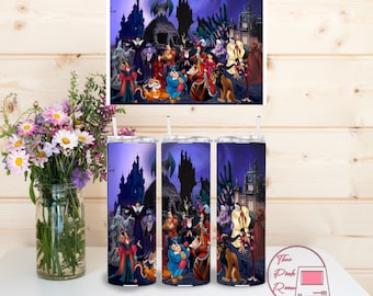 Villains Mashup Tumbler Wrap, 20oz Skinny Tumbler PNG (Digital Download)