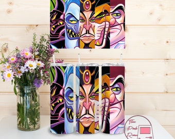 Villains Tumbler Wrap, Bad Boys Sublimation Design (PNG)