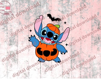 Stitch pumpkin, Halloween SVG, cricut and silhouette SVG