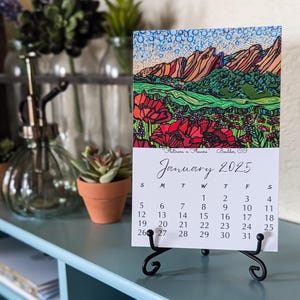 2025 Colorado Patterns Desktop Calendar