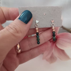 Handmade Earrings Bicolor 925 Sterling Silver/14K Rose Gold filled