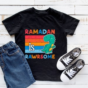 Dinosaur Kids Ramadan Shirt, Ramadan Is Rawrsome Eid Gift, Ramadan Gift for Kid