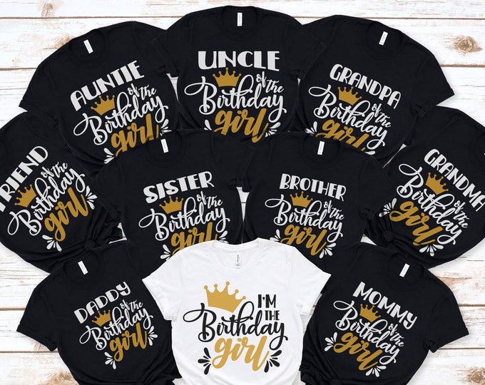 Featured listing image: Custom Birthday Squad Shirts, Birthday Team Shirt, Birthday Crew Shirts, Birthday Group Shirts, Birthday Girl Shirt, Birthday Boy Shirt