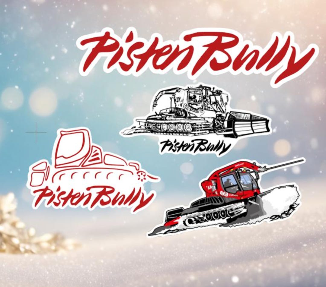 Pistenbully Snowcat Waterproof STICKER SET Free Shipping - Etsy