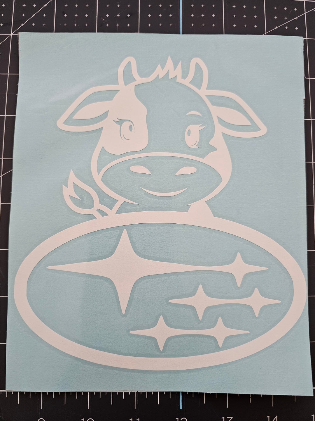 Multiple Colors Moo Moo Subaru Car Decal Subie Moo FREE SHIP - Etsy