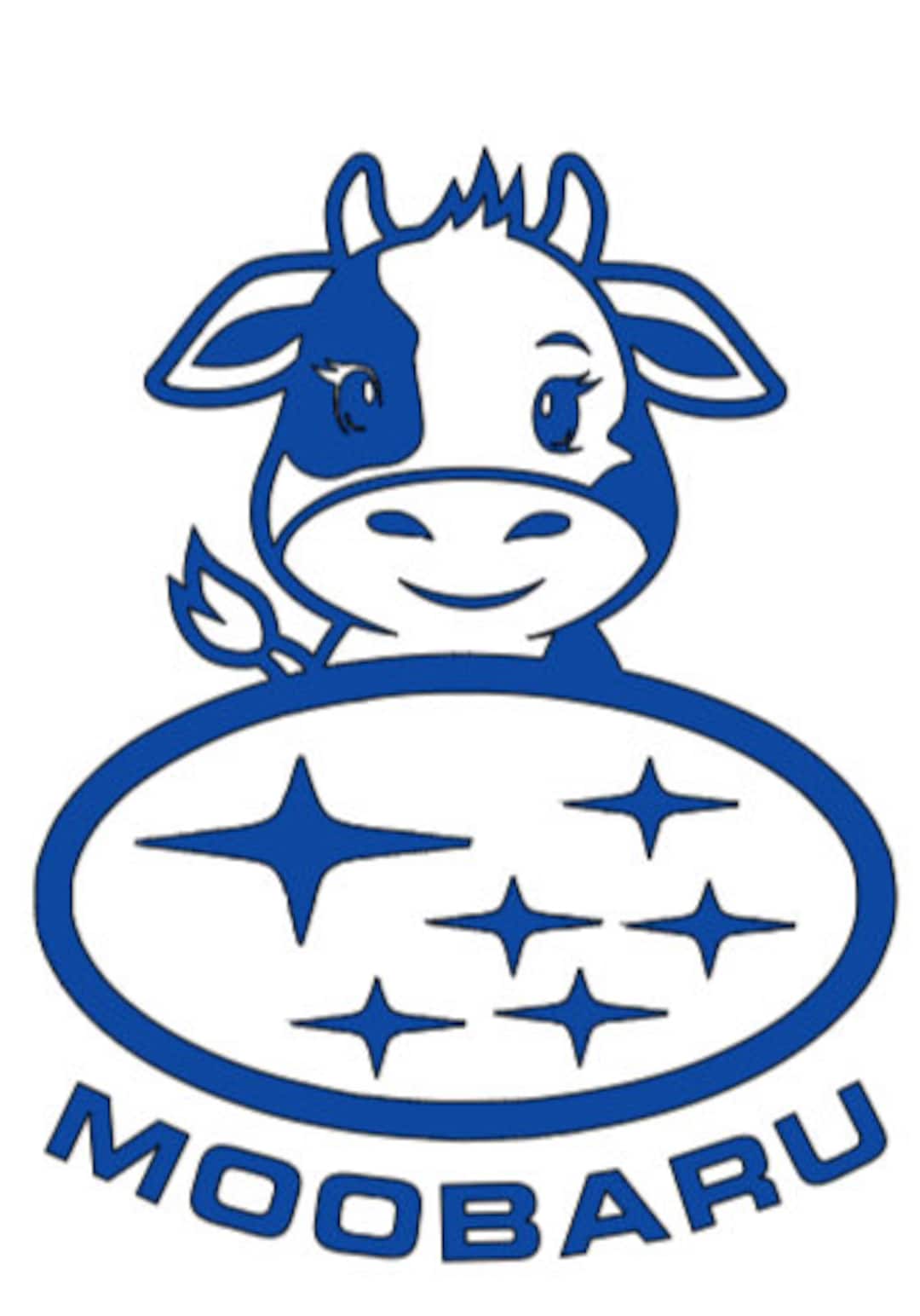 Subie Moo Moo Subaru Moobaru Car Decal FREE Shipping - Etsy