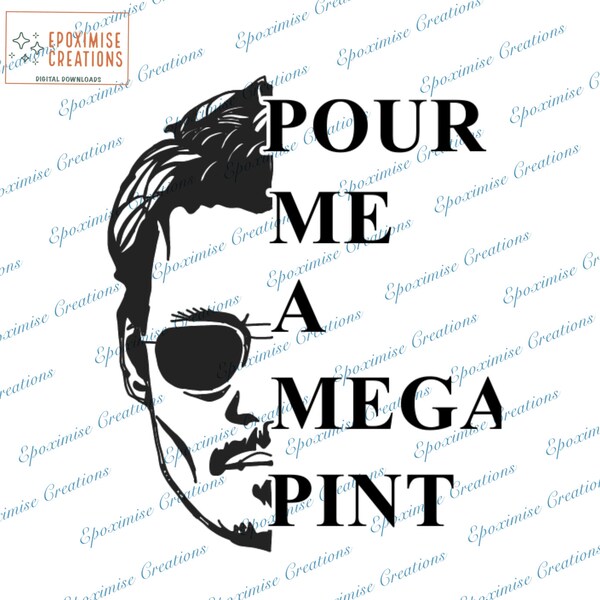 our Me A Mega Pint PNG | Isn't Happy Hour Anytime | Hearsay PNG | Johnny Depp | Drinking PNG | Johnny Depp Quote