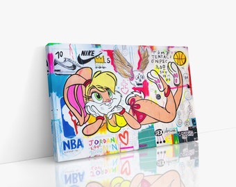 Mala Tentación EGHNA Canvas Wall Art, Urban Style Art, Modern Art, Graffiti Wall Art, Canvas Art Print