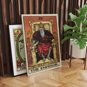 De keizer canvas muurkunst, tarotkaartkunst, canvaskunstdruk