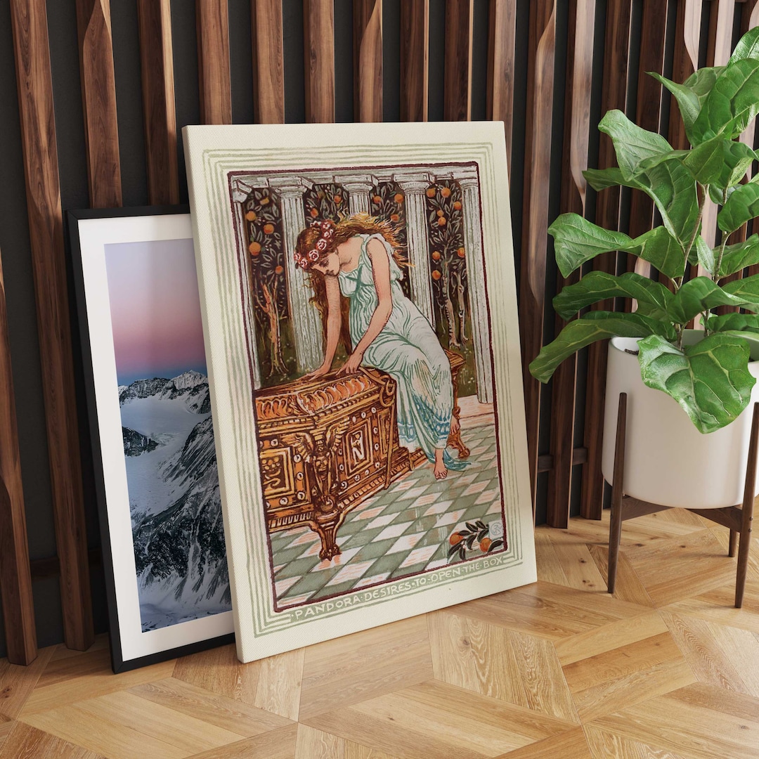 Pandora's Box Canvas Wall Art Mythical Art Greek Art Etsy Canada