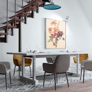 Flower Bunch Canvas Wall Art, Nature Art, Canvas Art Print