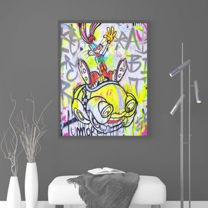 Roger Rabbit EGHNA Canvas Wall Art, Urban Style Canvas, Modern Wall Art, Kids Wall Art, Canvas Art Print