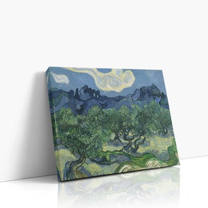 Van Gogh The Olive Trees Canvas Wall Art, Nature Art, Vintage Art, Canvas Art Print