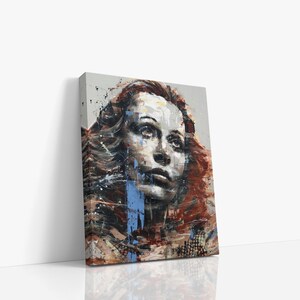 Mario Henrique Hedy Lamarr Canvas Wall Art, Portrait Art, Feminine Art, Canvas Art Print