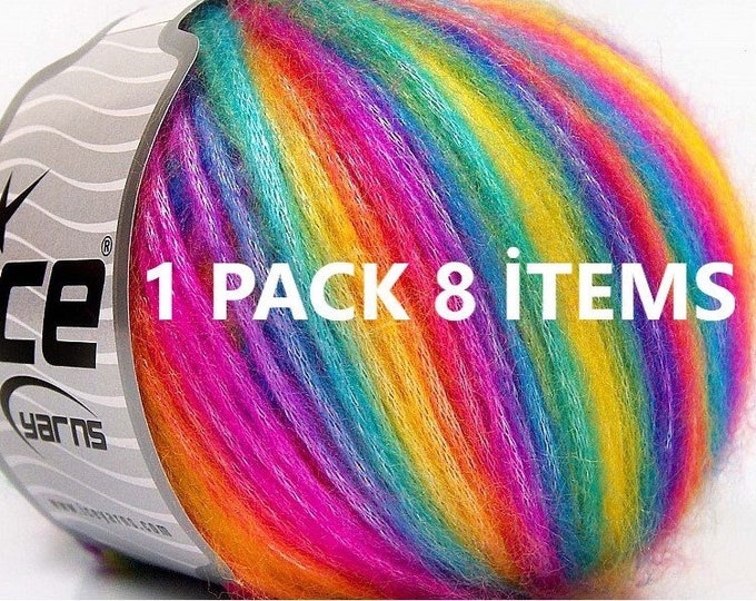 Strawberries & Limes Pinks and Greens Picasso Ice Yarns 66606 Self