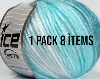 Picasso Turquoise Shades 50gr 125yd,1 PACK 8 İTEMS