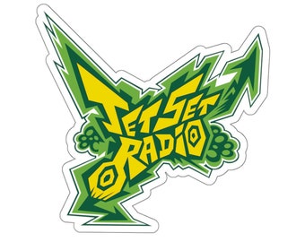Jet Set Radio Game Logo Title Screen Sticker JSR