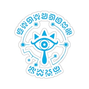 Sheikah Eye Breath of the Wild Sticker (Blue)