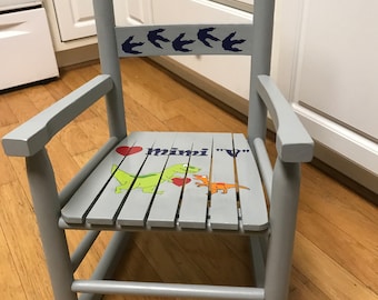 One color personalized NASH Toddler Rocking Chair