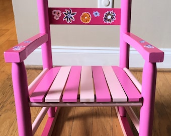 Three color personalized EMZY Toddler Rocking Chair