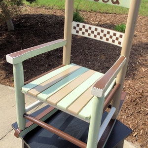 Four color personalized &#39;REED&#39; Toddler Rocking Chair