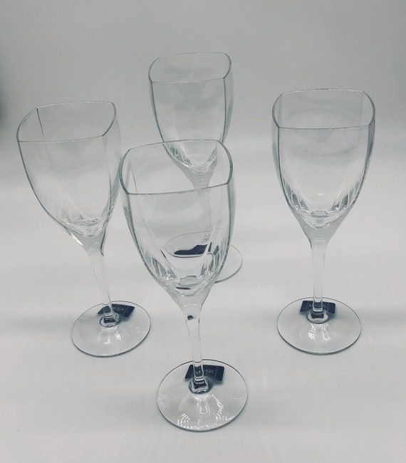 Vintage MIKASA panache Wine Glasses Set of 4 Stunning Etsy