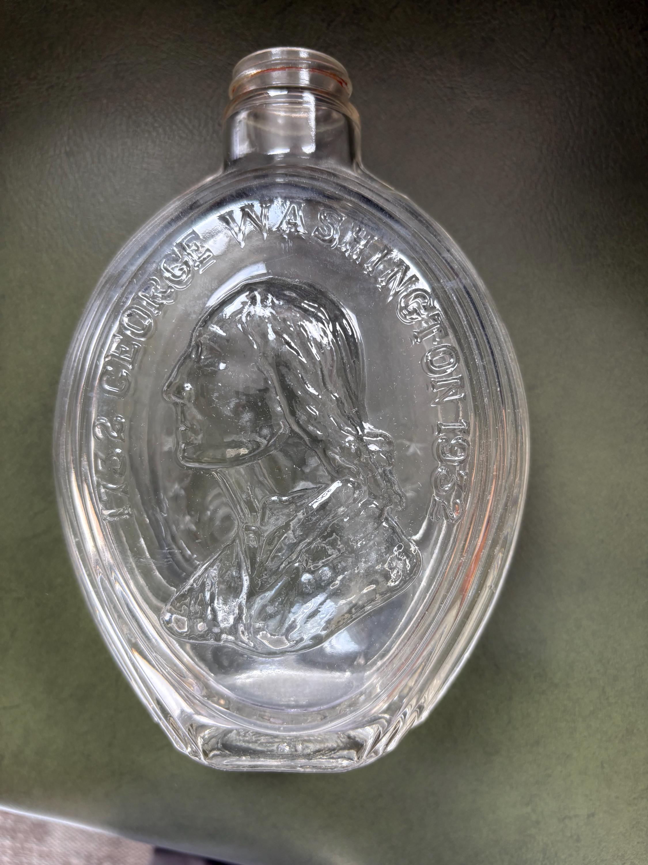 Vintage, George Washington Commemorative Flask/decanter. Marked
