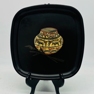 Couroc, Vintage, Beautifully Inlaid Plate.