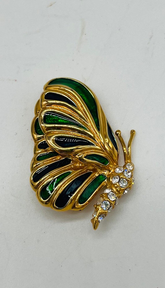 Vintage Krementz Butterfly Brooch. Beautiful!