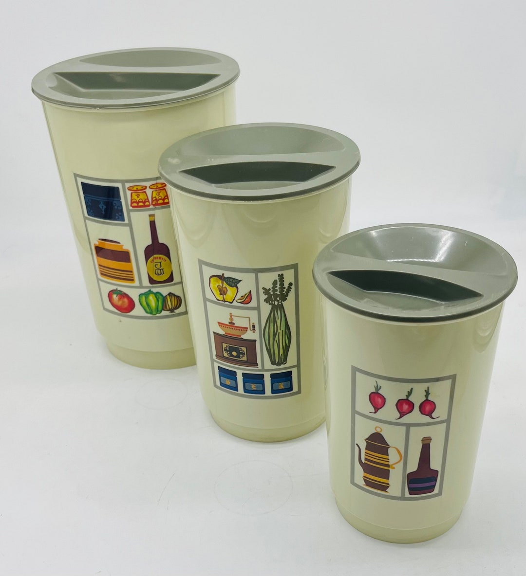 MCM Sage Green Canister Set Durable Material. Etsy