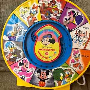 1988 Mattel See ‘N Say Wonderful World of Color. Great Working Condition!