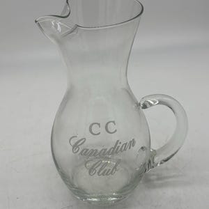 Vintage Canadian Club Pitcher